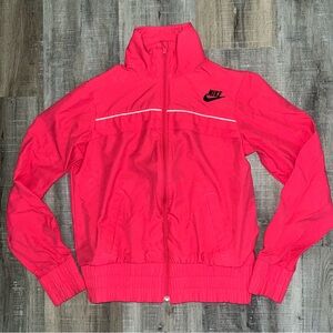 Nike Hot Pink Zip-Up Throwback Style Jacket